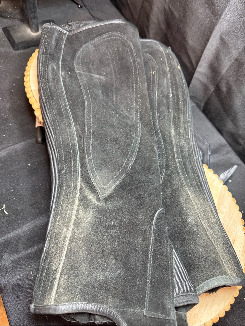 Ovation Suede Ribbed Half Chaps - Picture 2 of 6